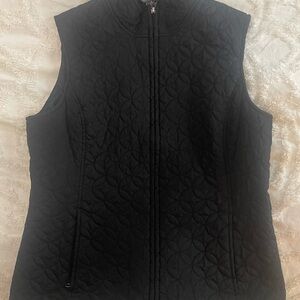 Eddie Bauer Black Quilted Vest